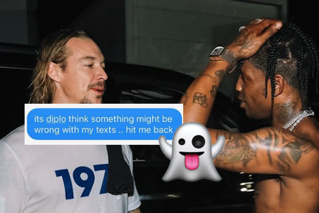 Diplo is being ghosted by Travis Scott
