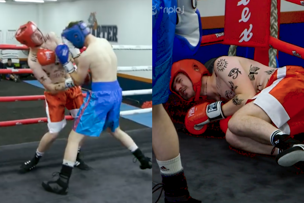 ben and liam boxing match photo triple j