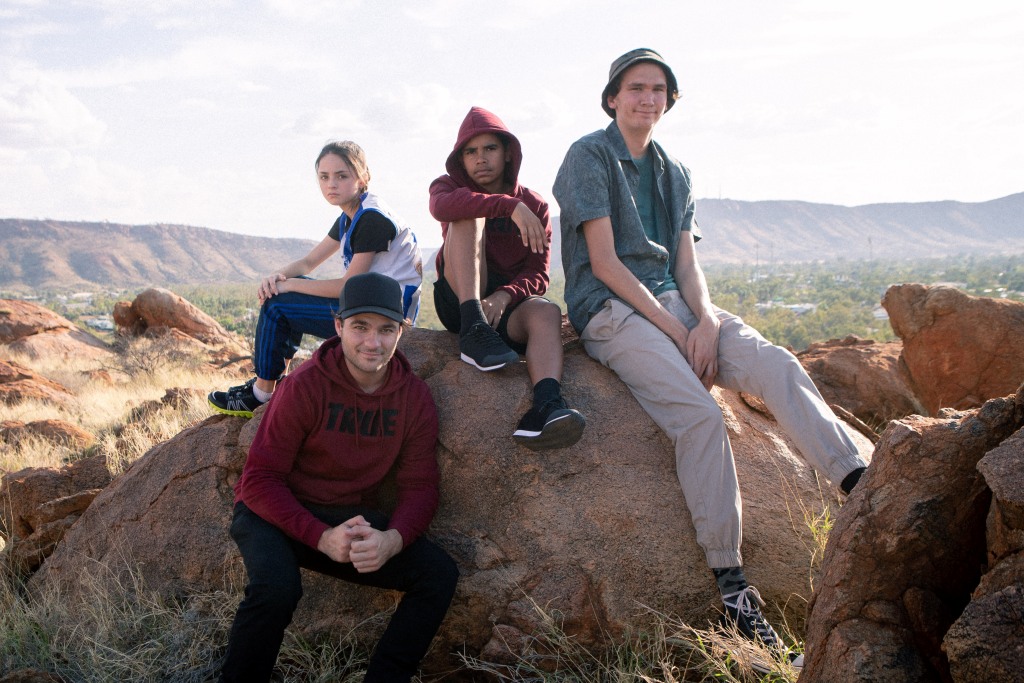 Dylan River and the cast of Robbie Hood