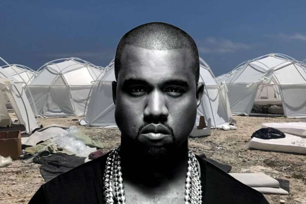 Kanye West domes photo
