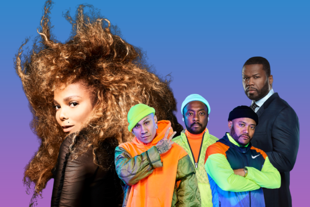 RnB Fridays Live 2019 features Janet Jackson, The Black Eyed Peas and 50 Cent
