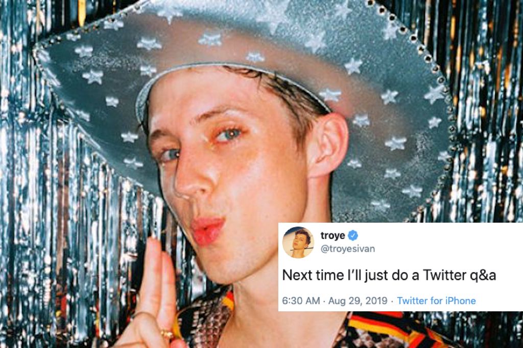 Troye Sivan speaks out against interview which asks if he's a top or bottom