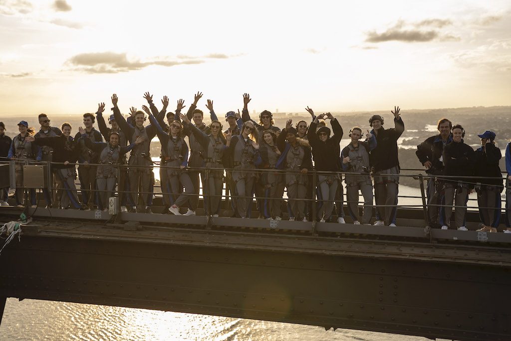 Diplo DJs on top of The Sydney Harbour Bridge