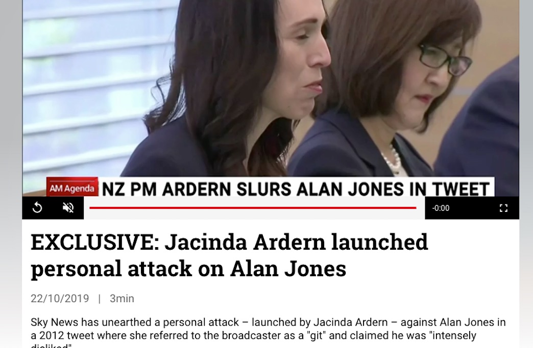 Sky News, Jacinda Ardern, Alan Jones
