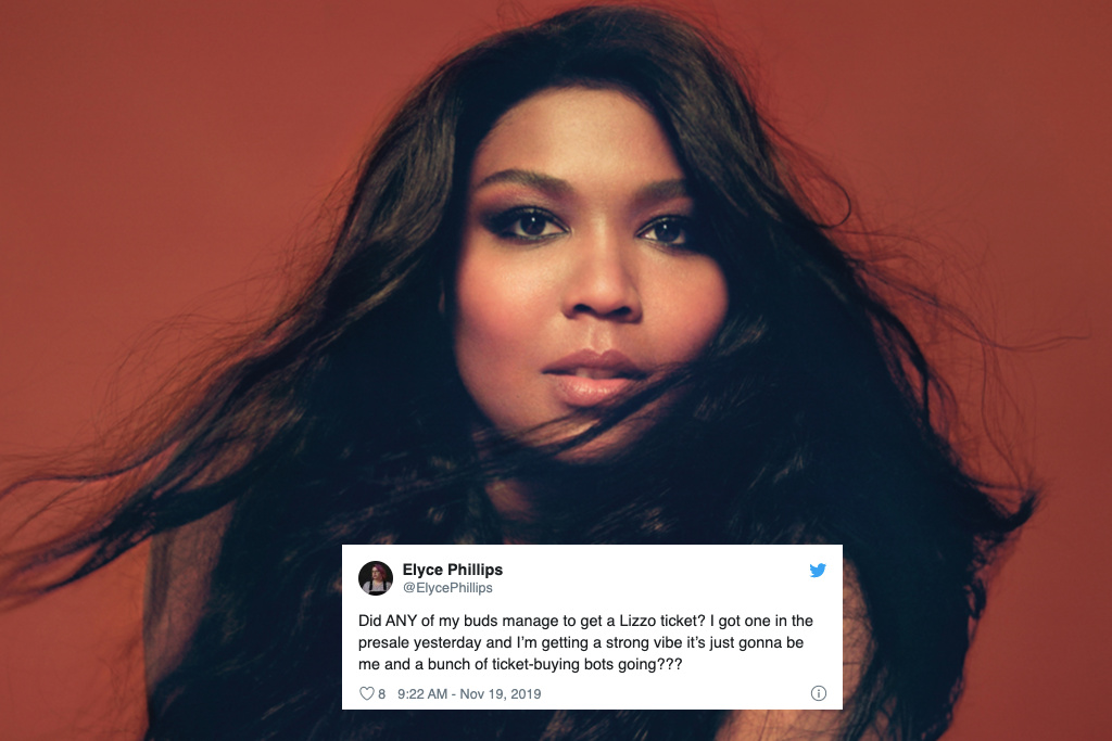 Lizzo tickets were snapped up by bots