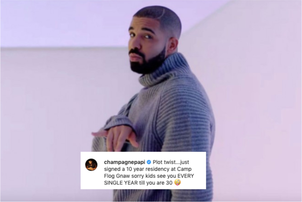Drake responds to Camp Flog Gnaw incident