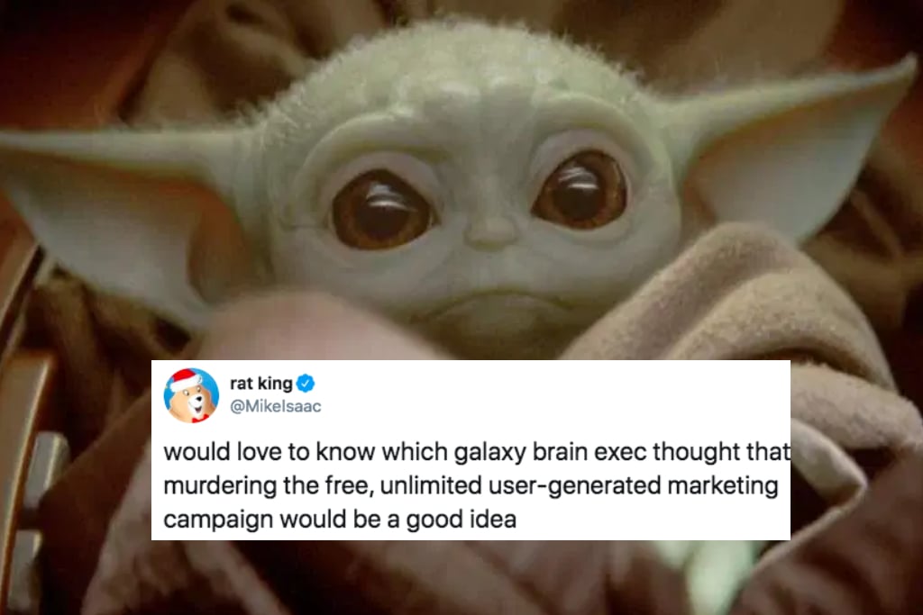 Baby Yoda Gifs Were Taken Off The Internet And People Weren T Having It