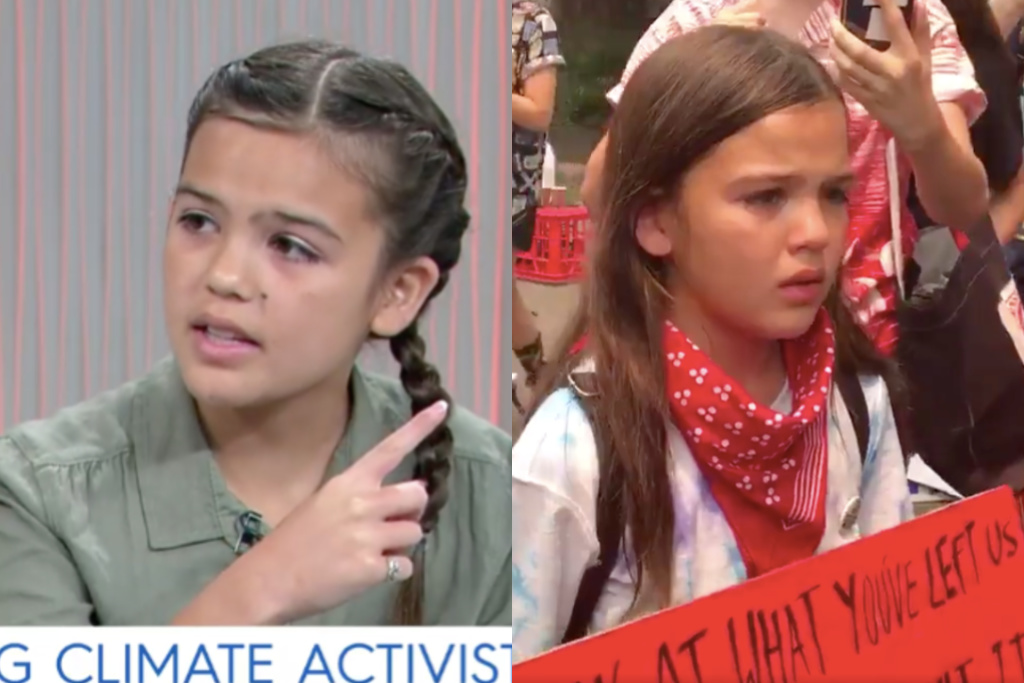 Izzy -- climate change protestor on Today