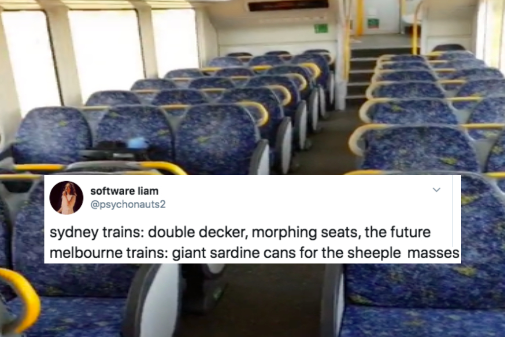 Sydney Trains Reversible Seats