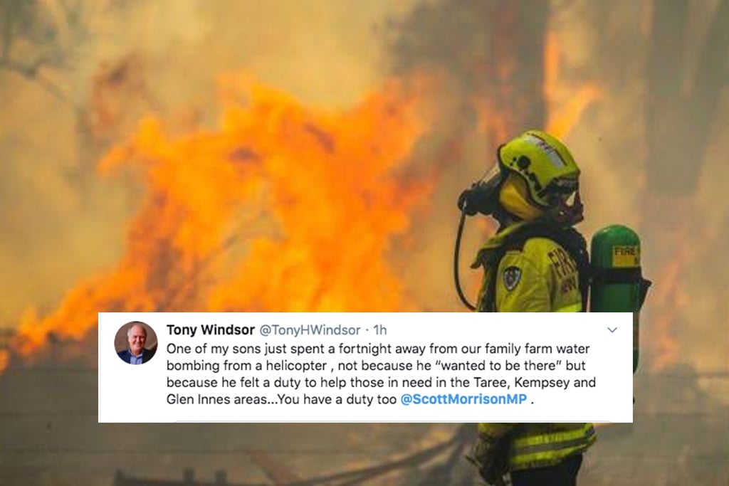 Scott Morrison firefighters bushfires