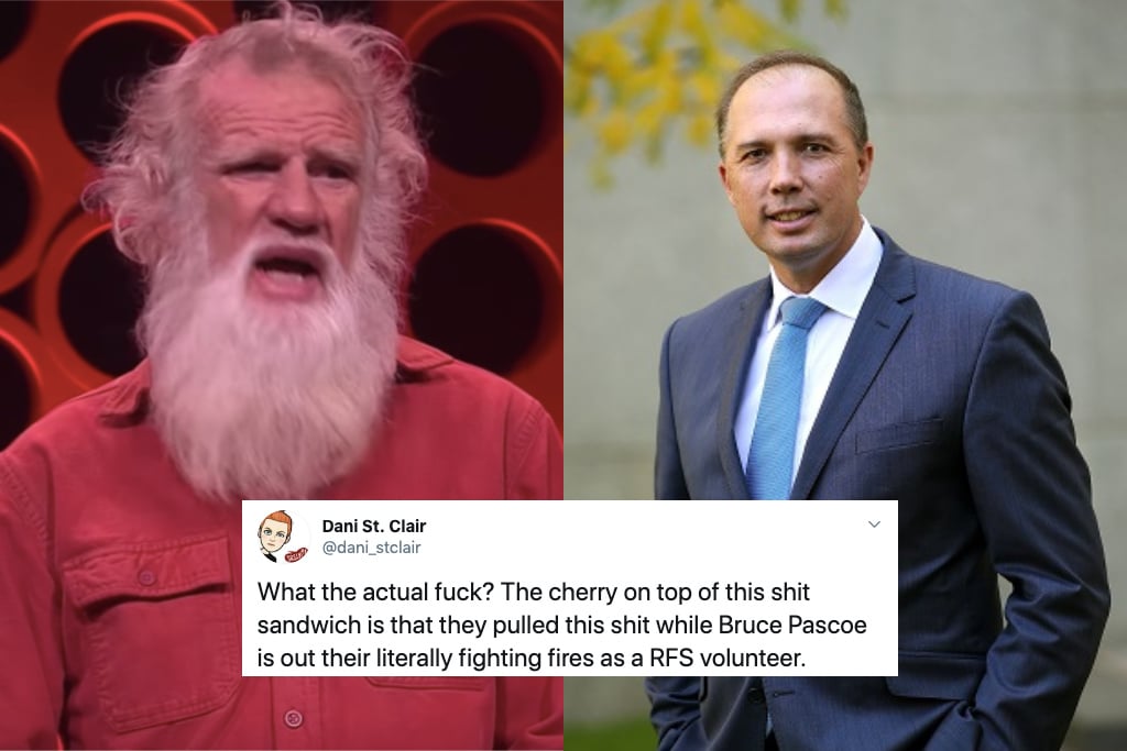 Bruce Pascoe and Peter Dutton