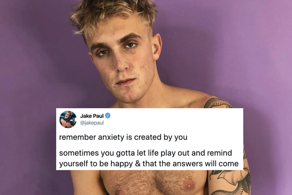 Jake Paul Thinks The Cure To Is "Remind Yourself To Happy"