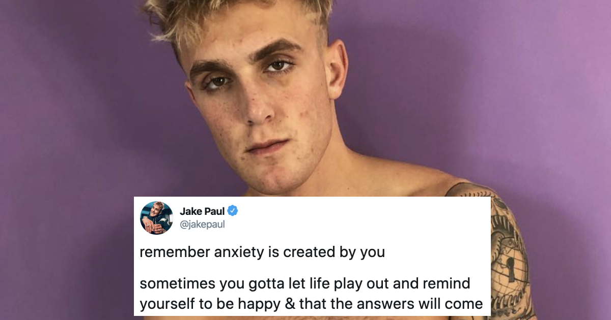 Jake Paul Thinks The Cure To Is "Remind Yourself To Happy"