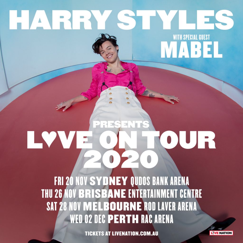 harry styles australian tour 2020 poster