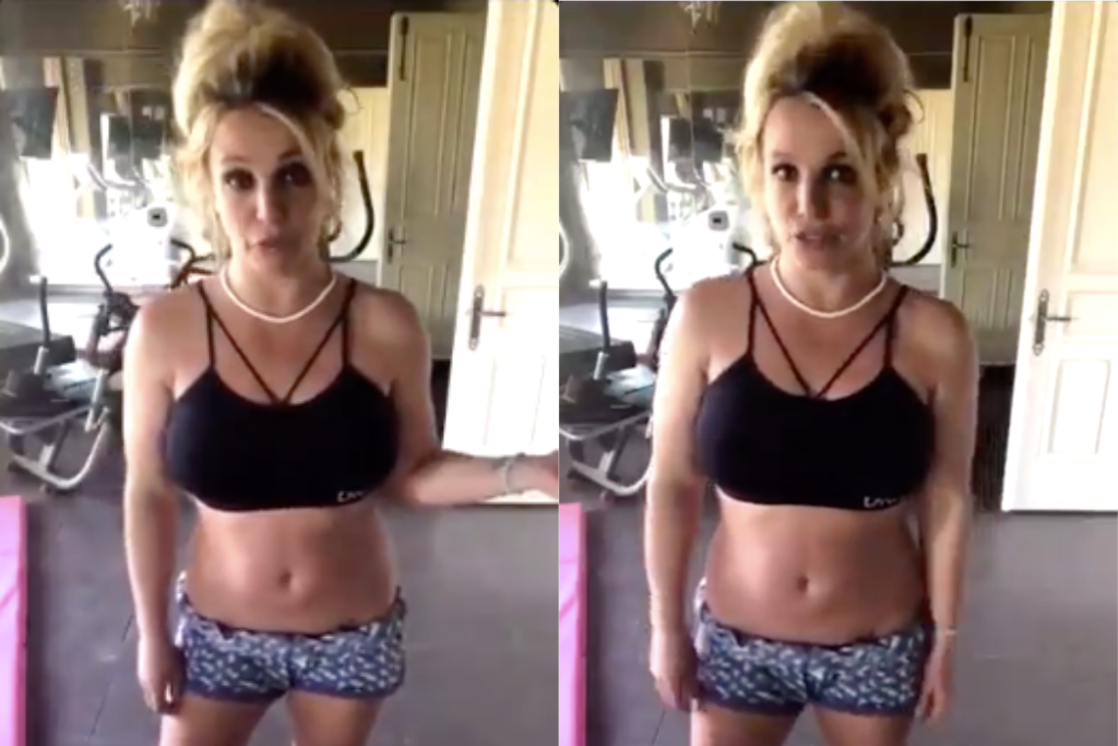 Britney Spears burned her gym down