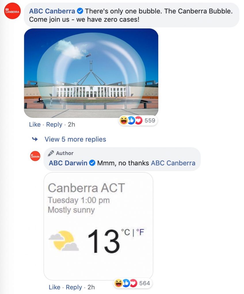 canberra facebook comment section