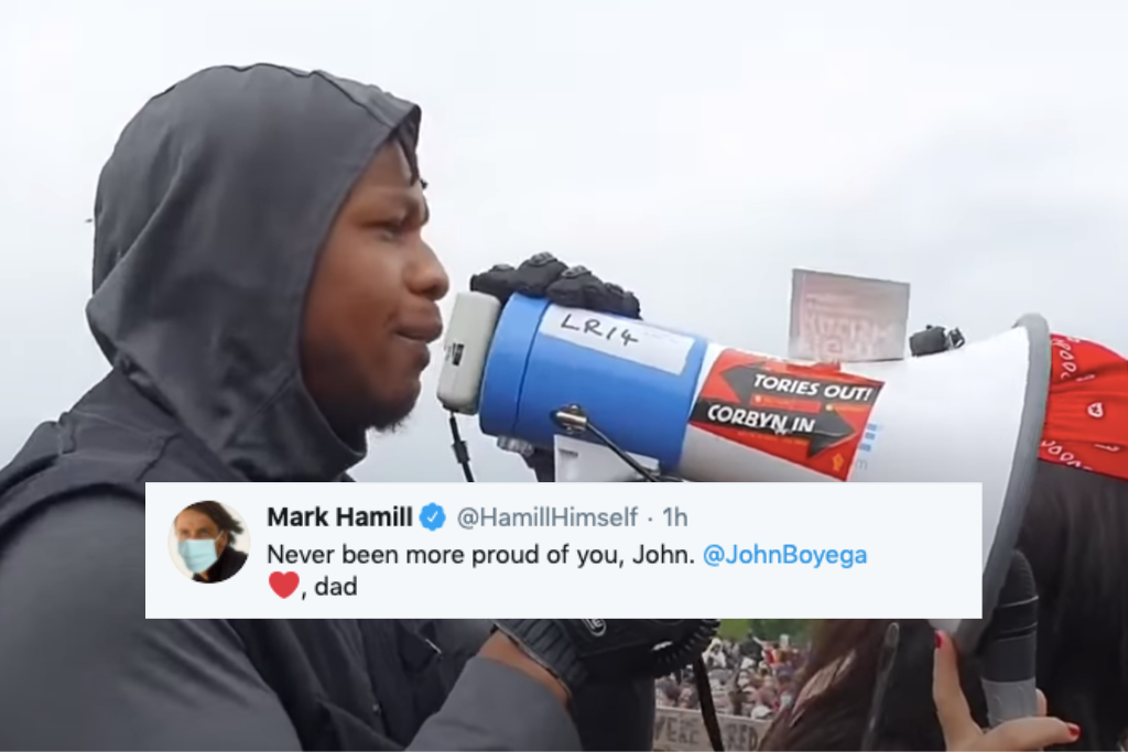 John Boyega gives speech at Black Lives Matter protest in London