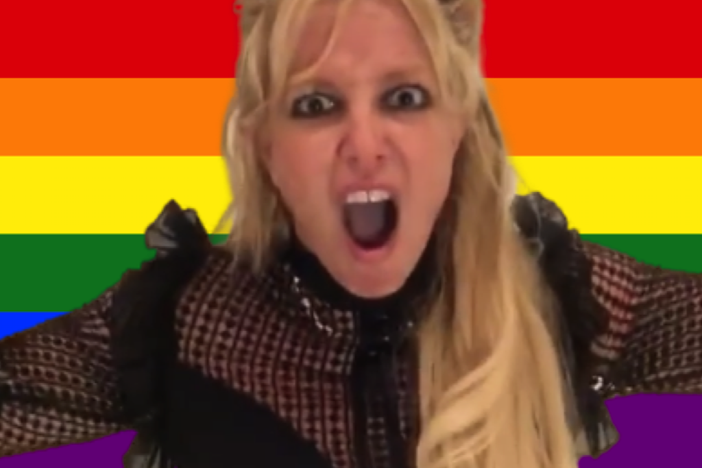 Britney Spears' bizarre but sweet Pride video has become a meme