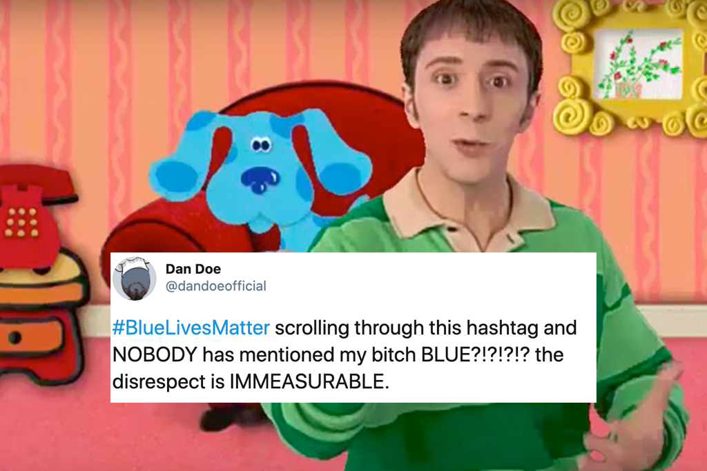 #BlueLivesMatter blue character
