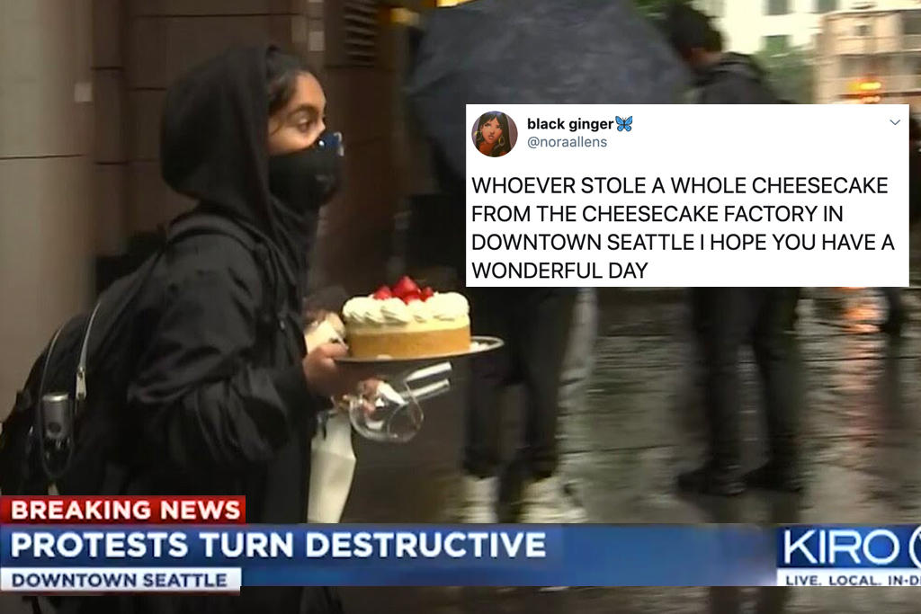 cheesecake looted seattle protests