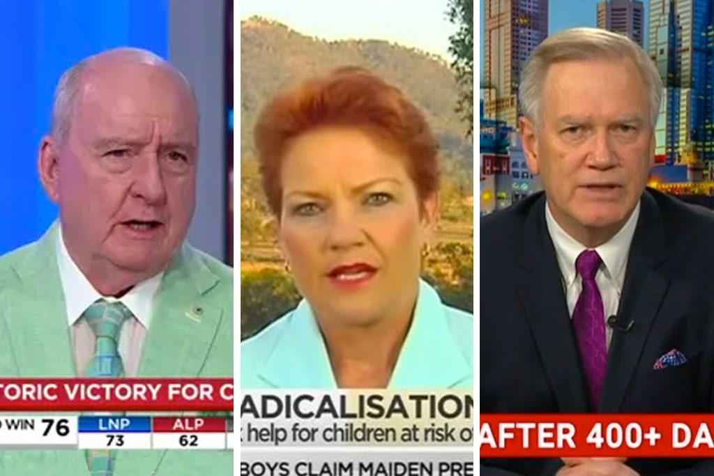 Australian Media, Alan Jones, Andrew Bolt, Pauline Hanson