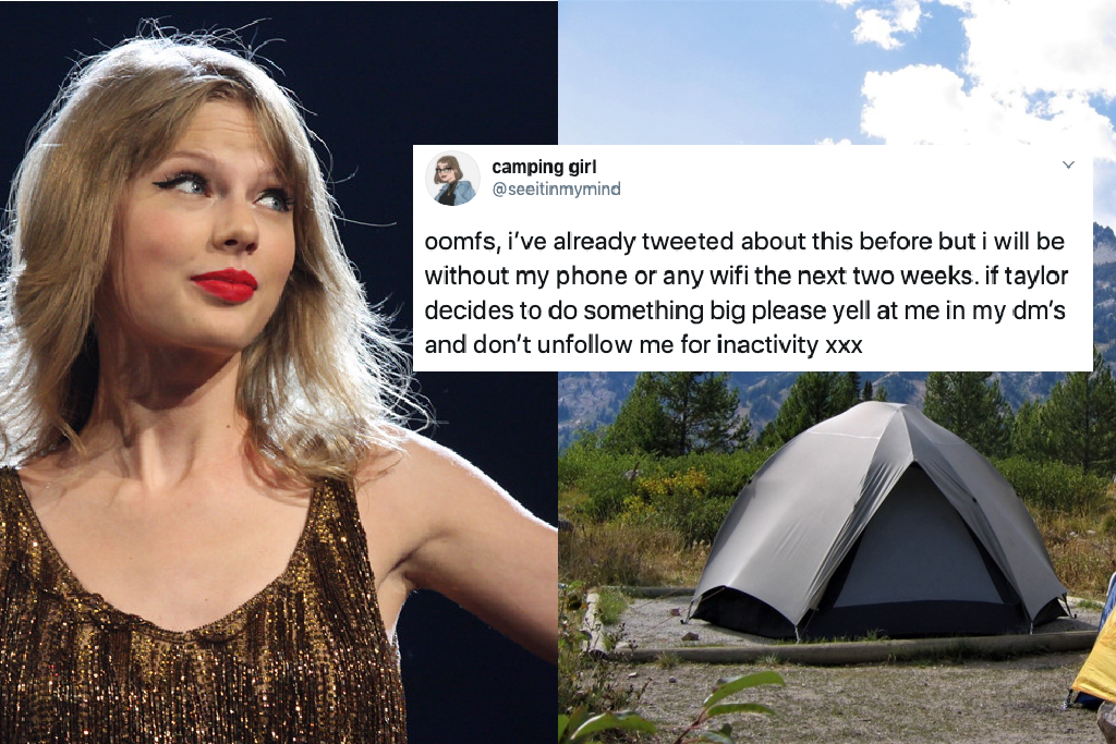 Taylor Swift fan camping
