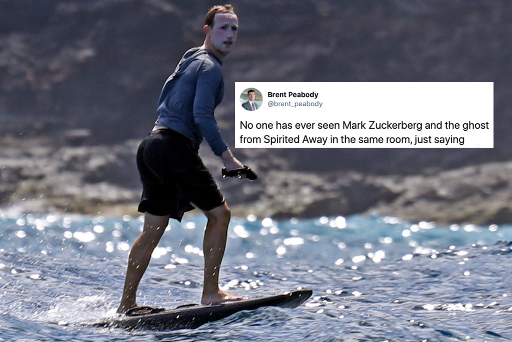 Mark Zuckerberg can't wear suncream and the internet makes memes