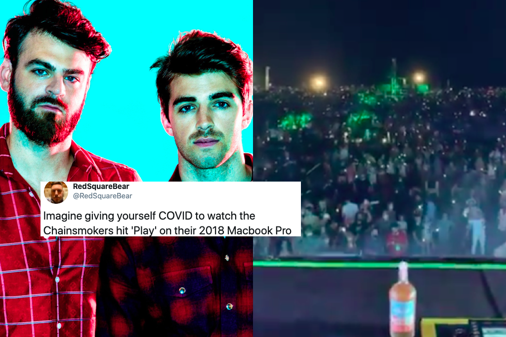 The Chainsmokers' Hamptons concert forgoes social distancing