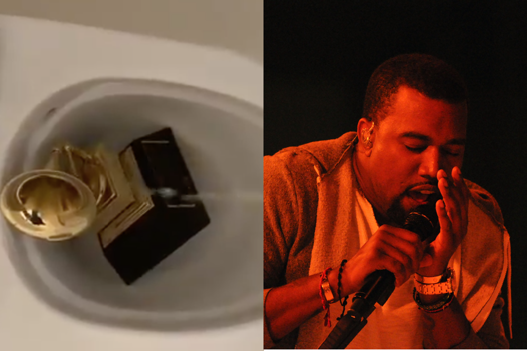 Kanye West Grammys urination