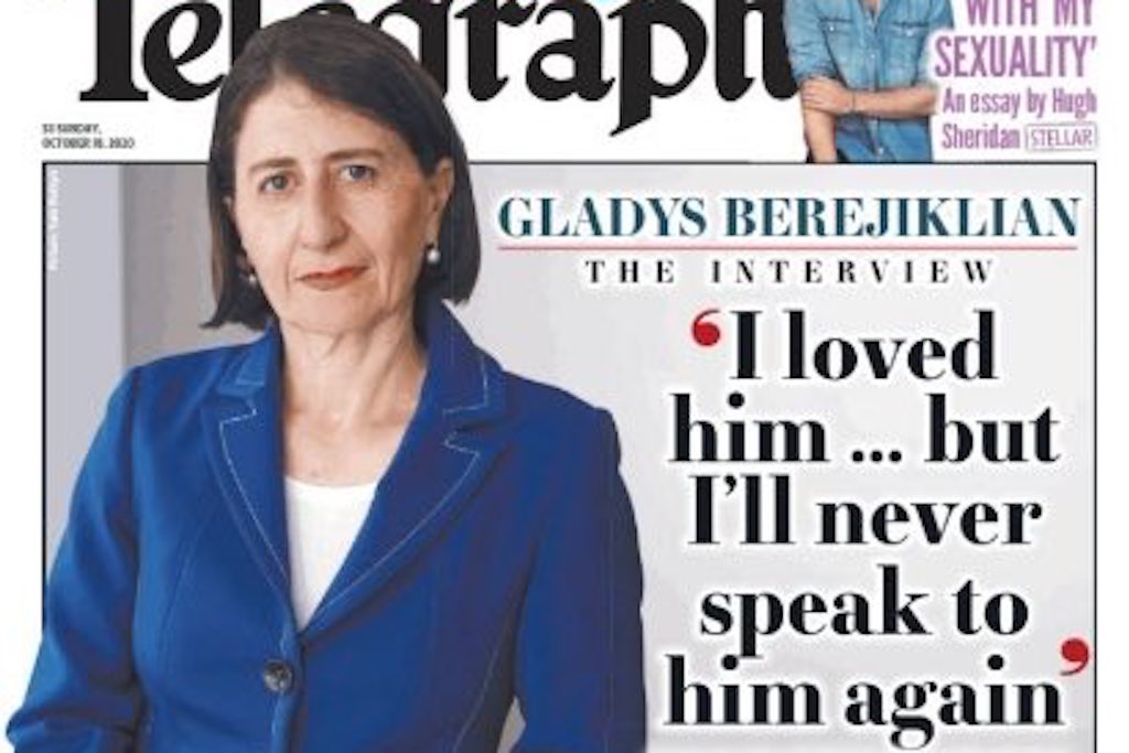 Gladys talks to Daily Telegraph gossip columnist about how she loved Daryl Maguire, in stunning PR move