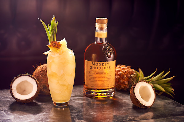Monkey Shoulder 'Monkey Colada' whisky cocktail