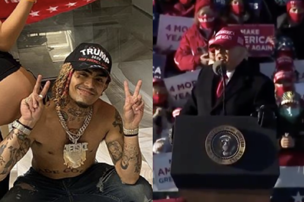 Donald Trump introduced Lil Pump as Little Pimp at his final campaign rally