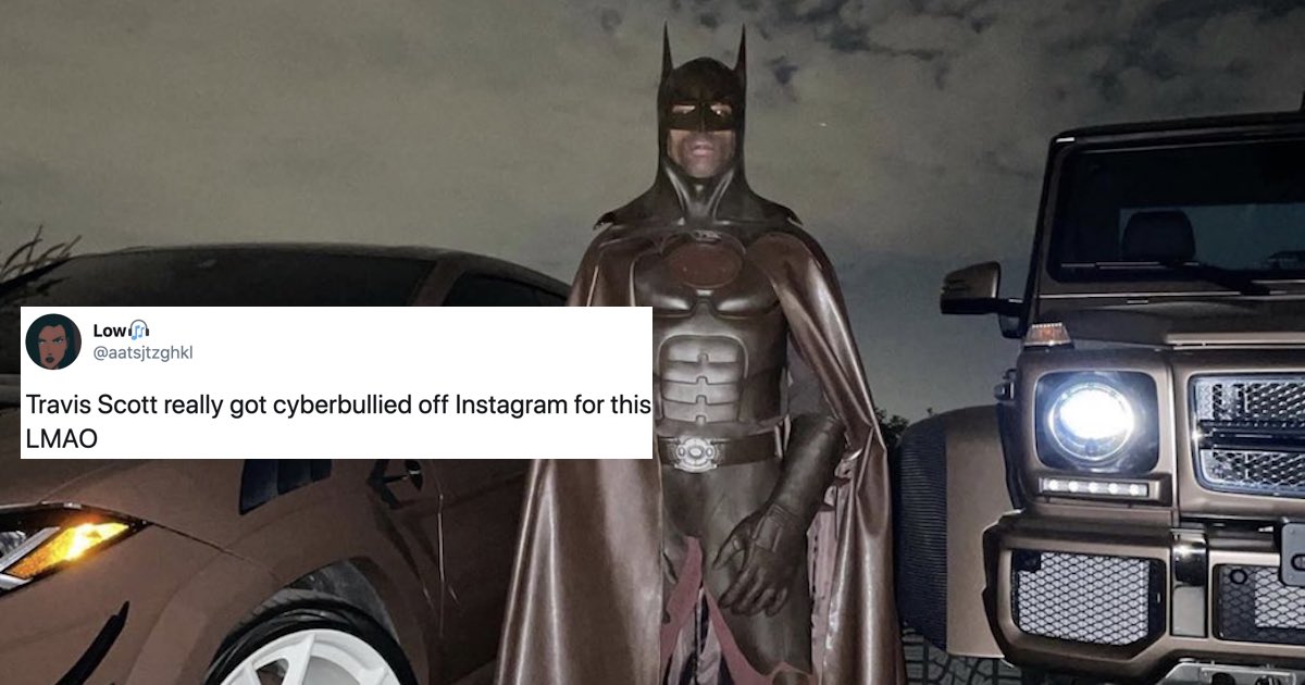 Travis Scott Deactivates Instagram After Posting His Bad Batman Costume