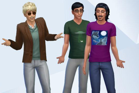 The Sims Curious family