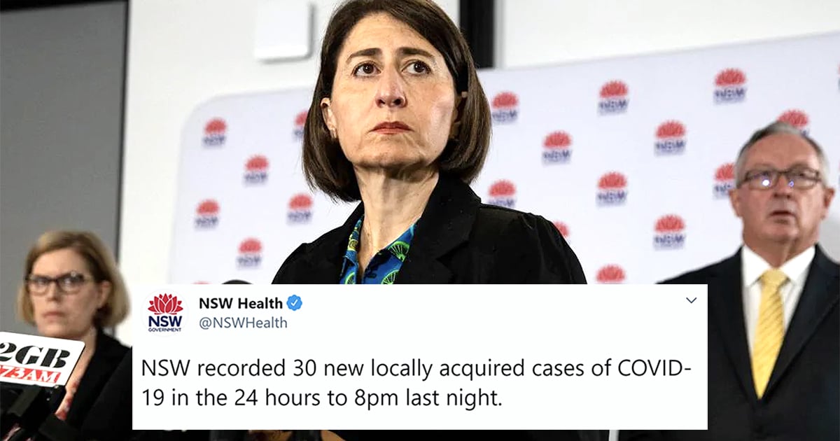 Gladys Berejiklian Announces NSW Restrictions To Halt Covid Spread