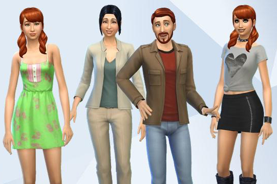 The Sims Pleasant family