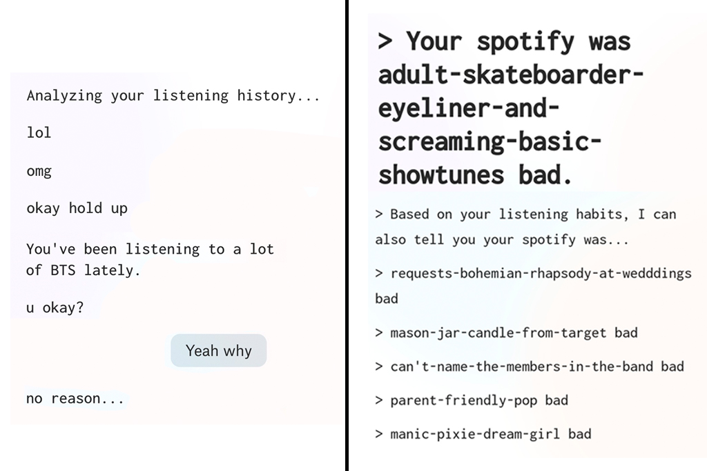 This Bitchy Spotify AI Bot Will Roast Your Taste In Music, And It's Very Fun