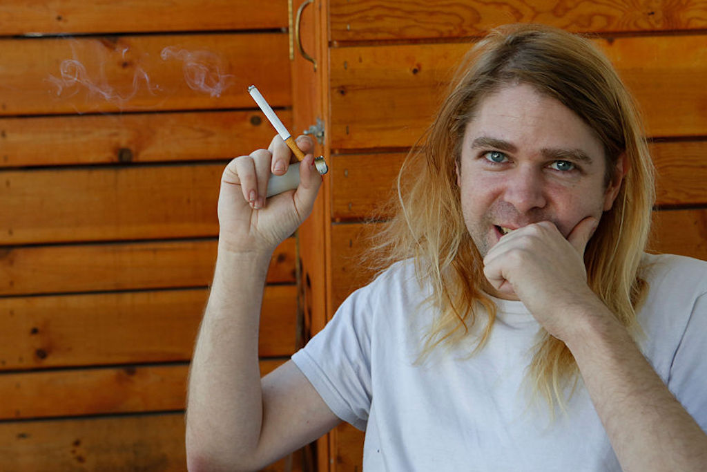LOS ANGELES, CA. - OCTOBER 24, 2014: Oddball rocker Ariel Pink poses for a portrait in Los Angeles on October 24, 2014. (Photo by Anne Cusack/Los Angeles Times via Getty Images)