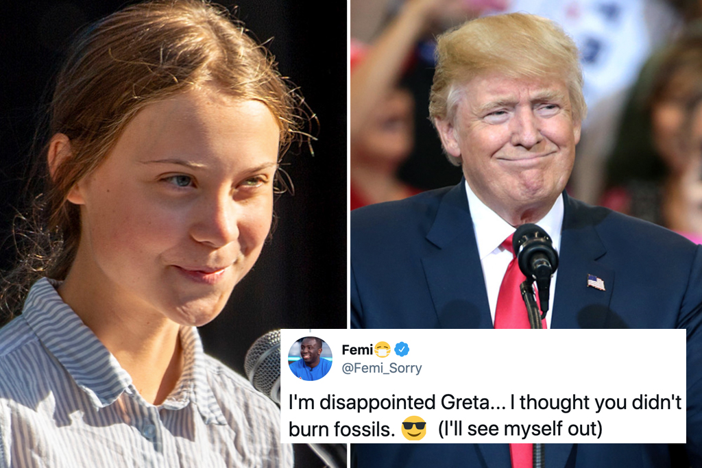 Greta Thunberg Donald Trump Troll President