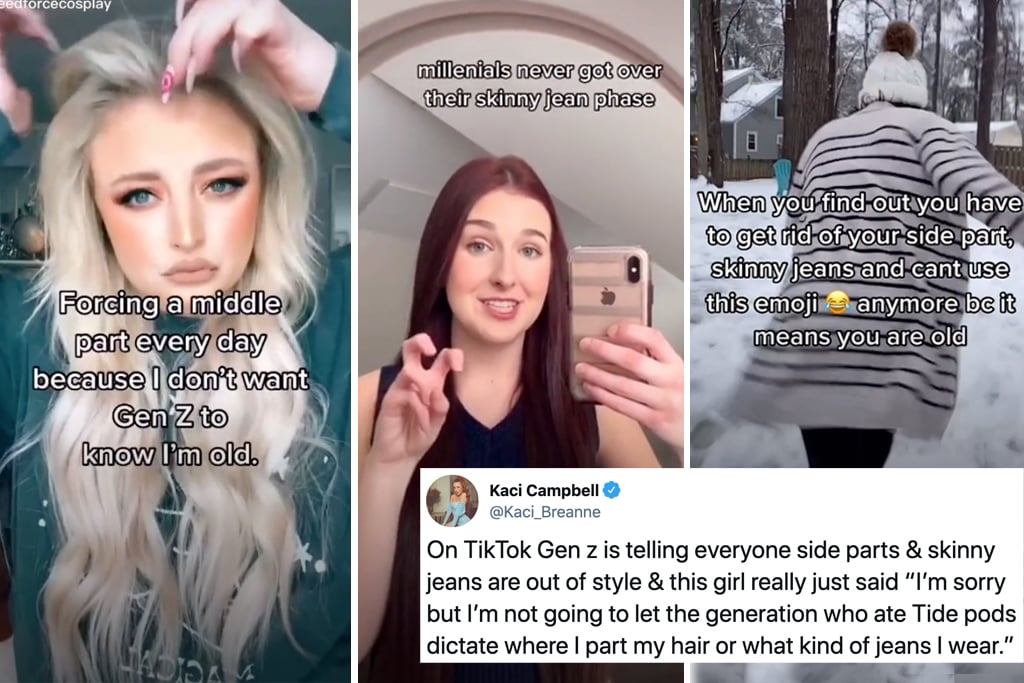 Gen Z Are Roasting Millennials By Cancelling Skinny Jeans And Side Parts