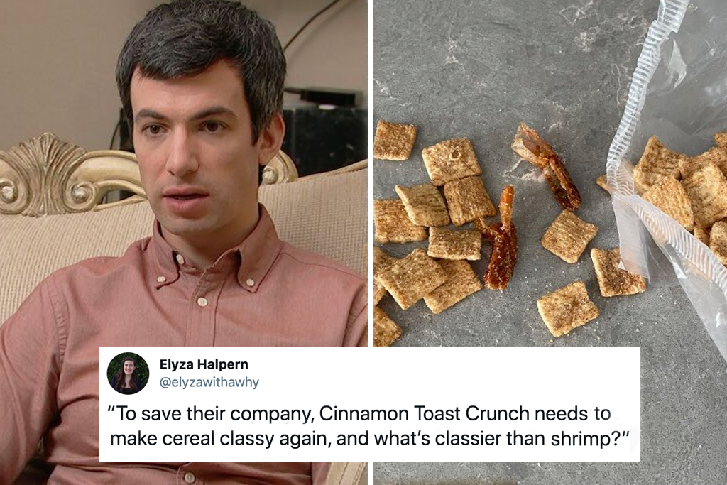 shrimp tails cereal toast crunch