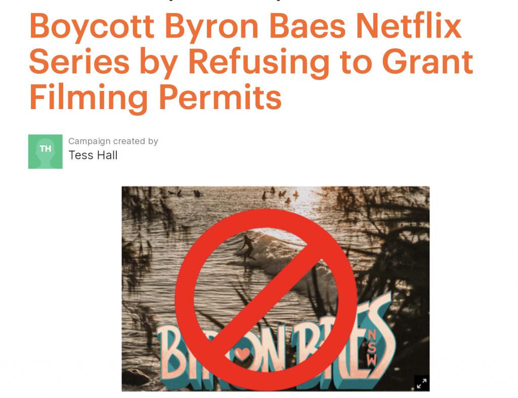 Byron Bay Byron Baes Petition