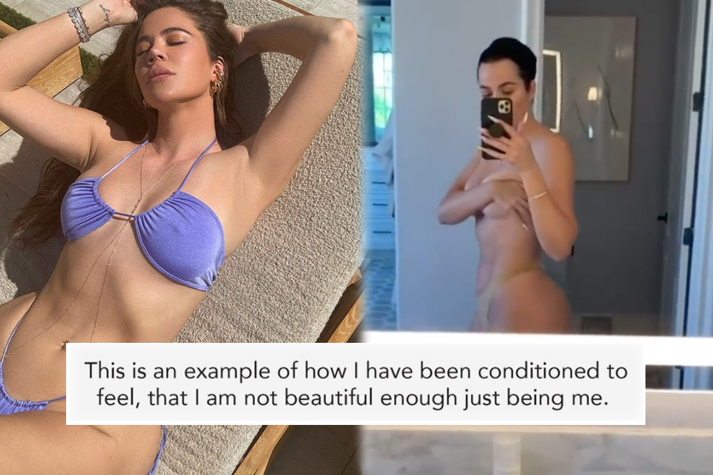 Khloe Kardashian unedited bikini photo public response