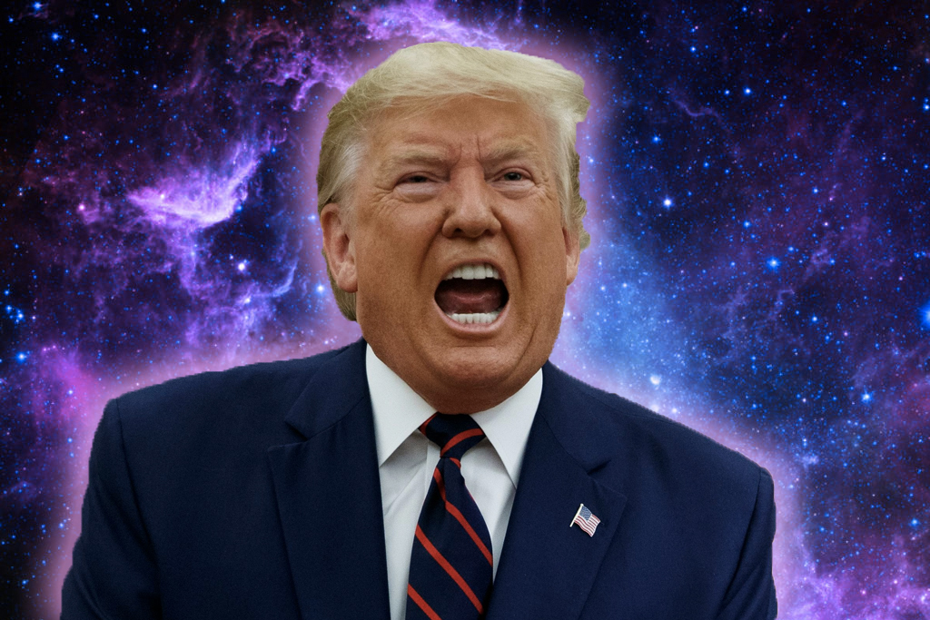 trump in space