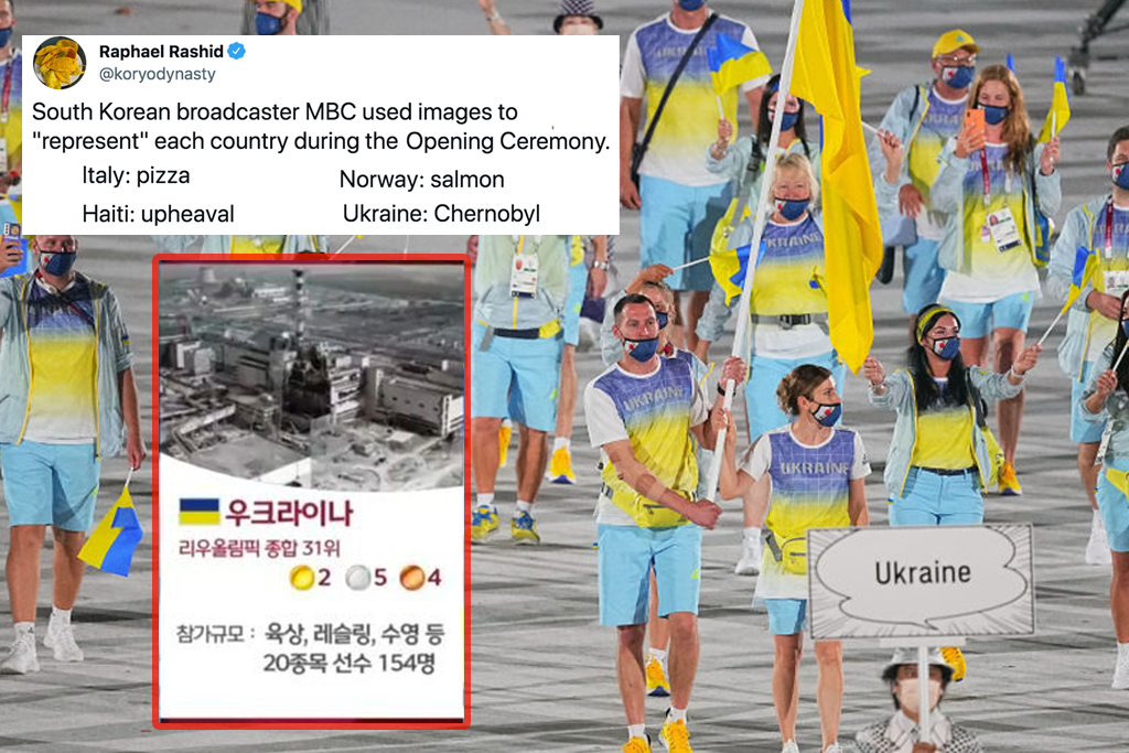 south korea opening ceremony images chernobyl ukraine