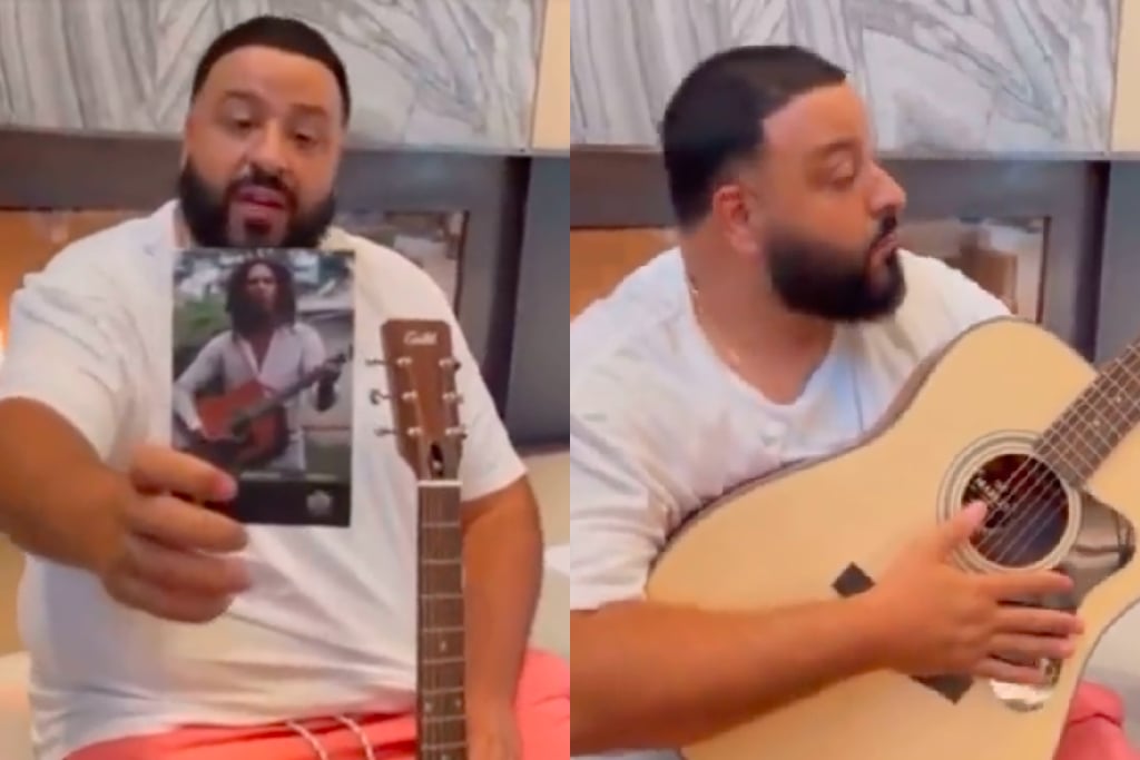 You have to watch DJ Khaled trying to play the guitar