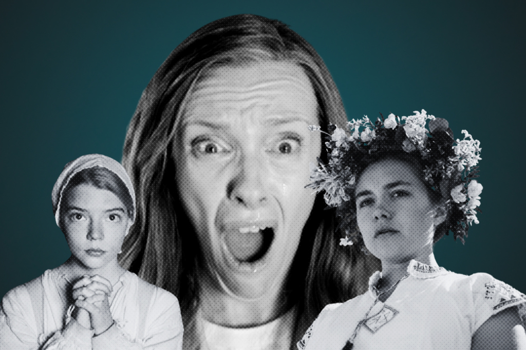 hereditary toni collette screaming horror films the witch