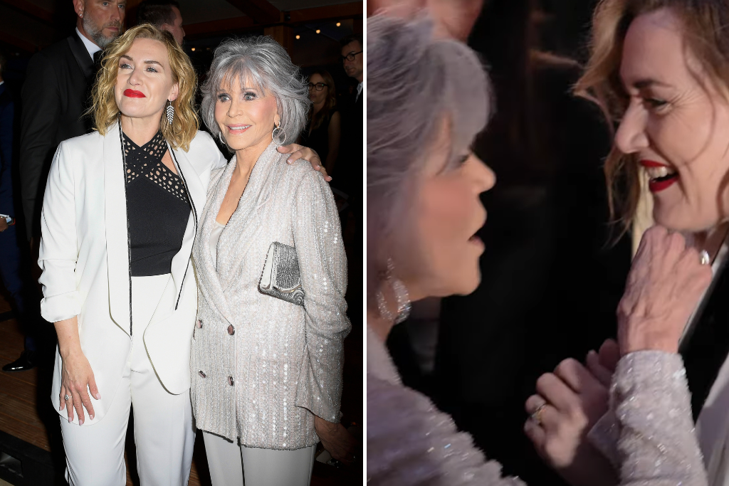 Kate Winslet and Jane Fonda at Cannes
